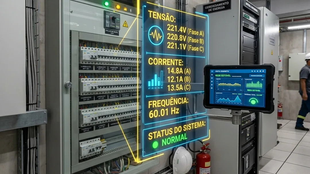 Monitoramento de painel elétrico com leituras em português — PRD Consultoria
